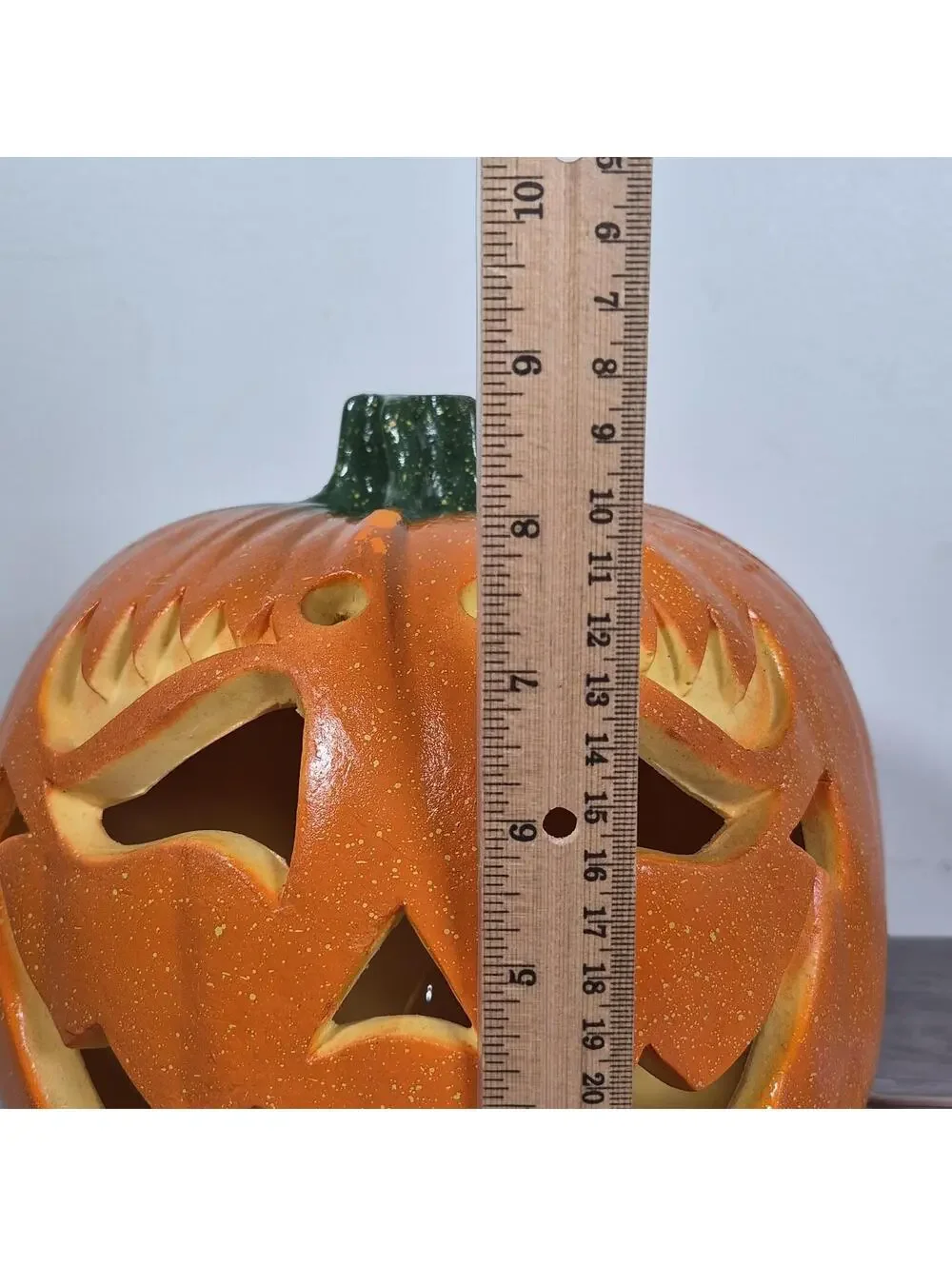 Vintage Pumpkin Light up Foam Mold 1995 Trendmasters Jack O Lantern